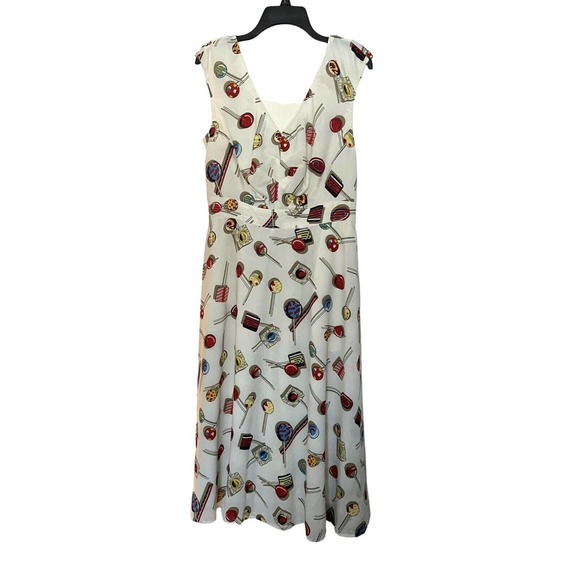 eShakti Women’s Maxi Dress Sleeveless Size 16 XL Candy Sucker Lollipop Lined - Picture 3 of 15